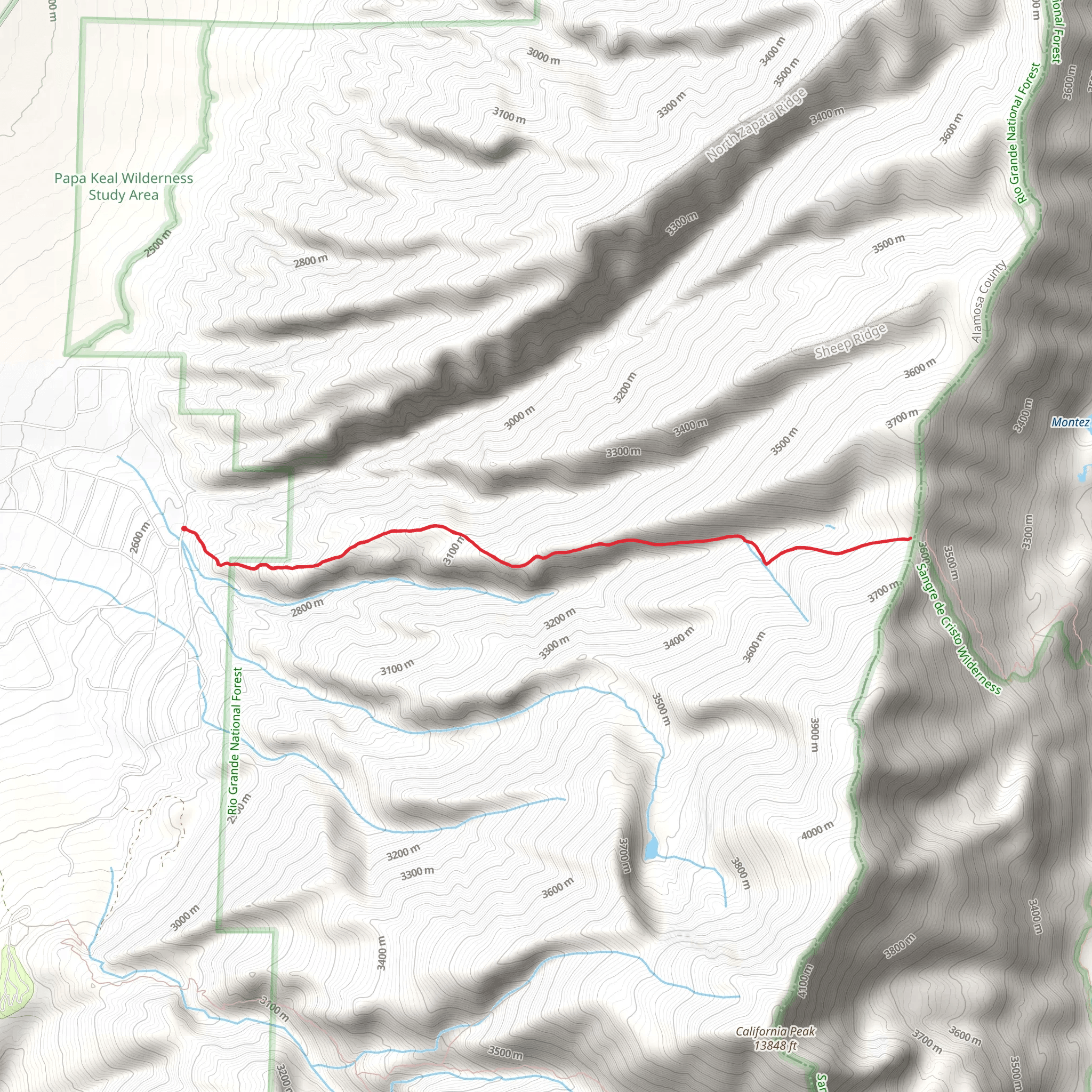 Raspberry Trail mobile static map
