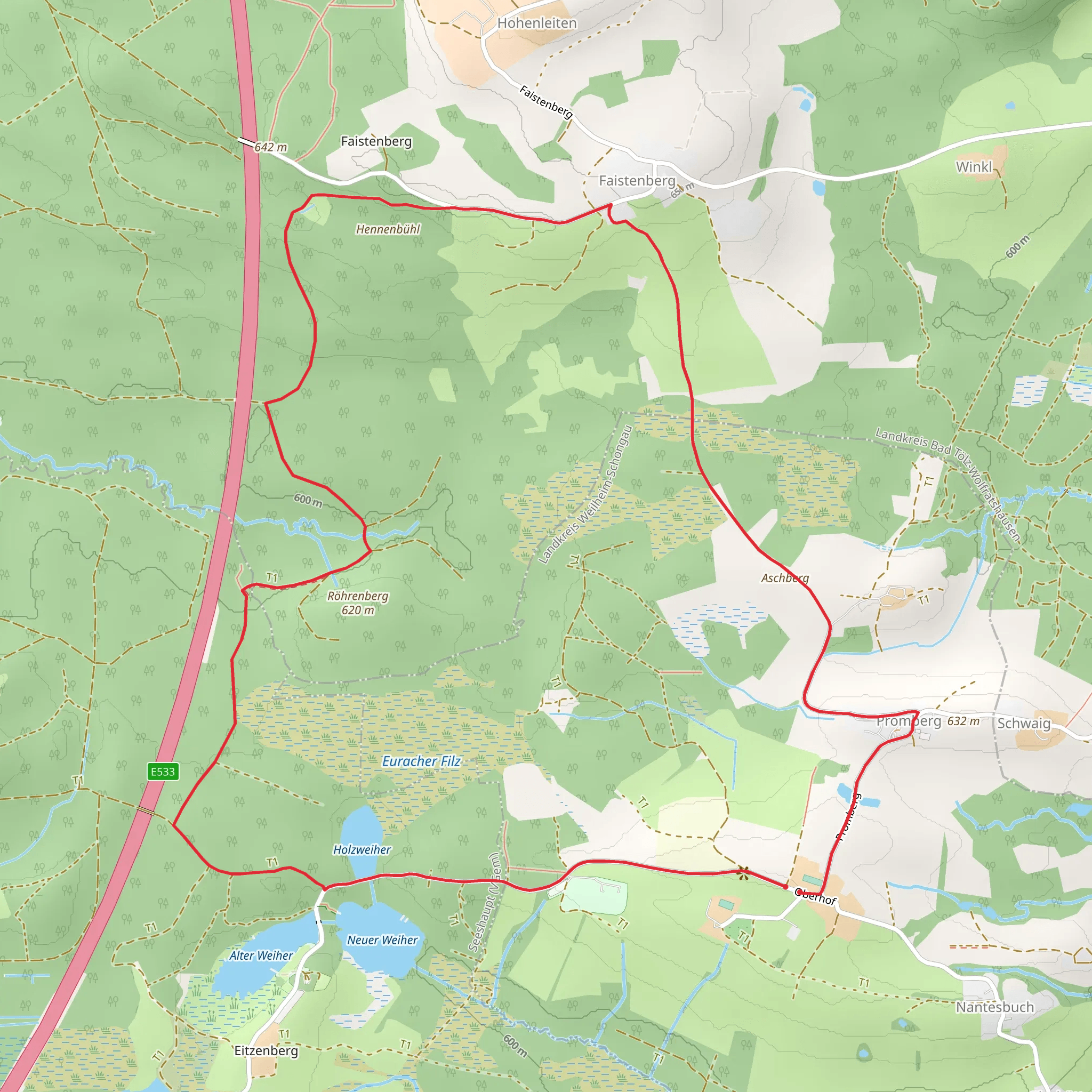 Rundweg 12 Nord mobile static map