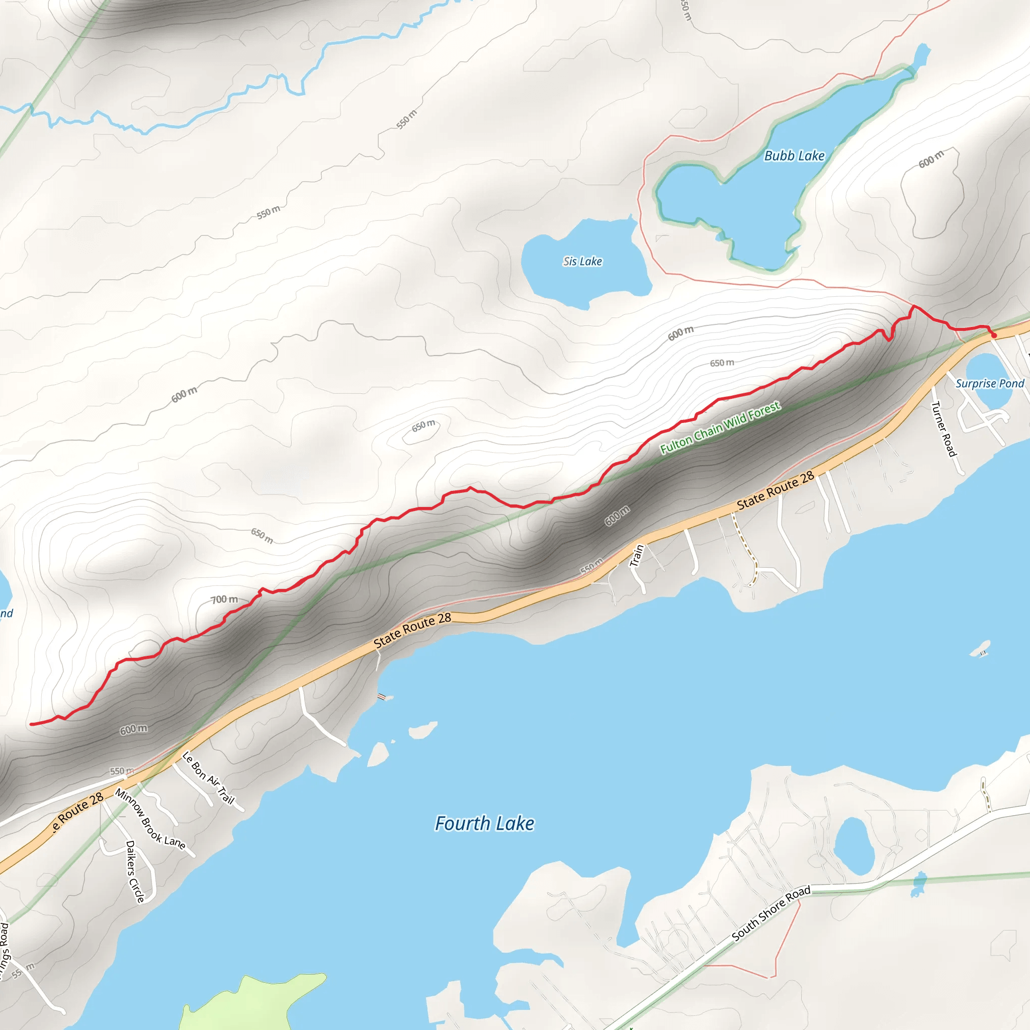 Scenic Mountain Trail mobile static map