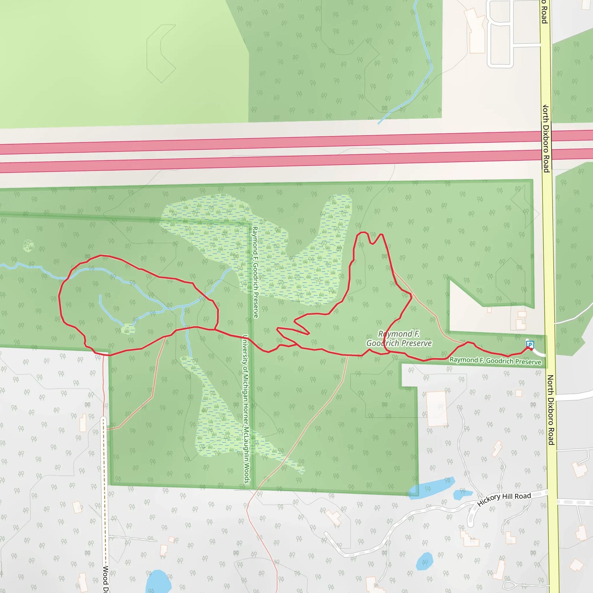 Raymond F Goodrich Preserve Loop mobile static map
