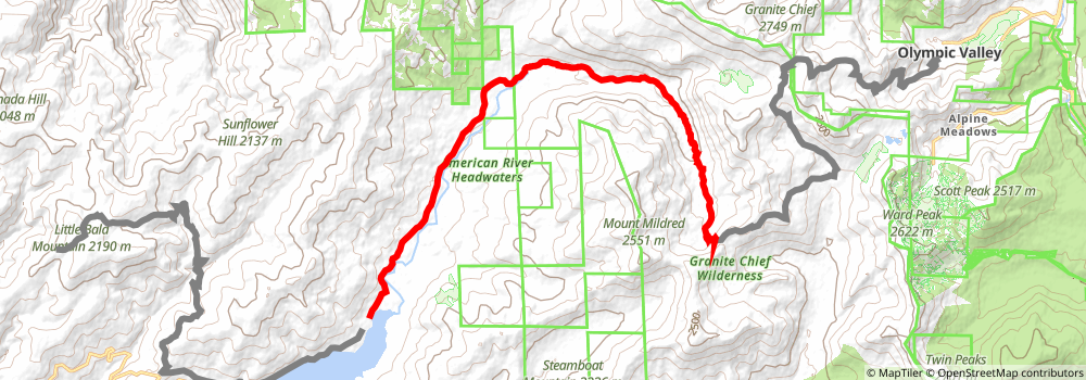 American Discovery Trail South Route stage 377 Map