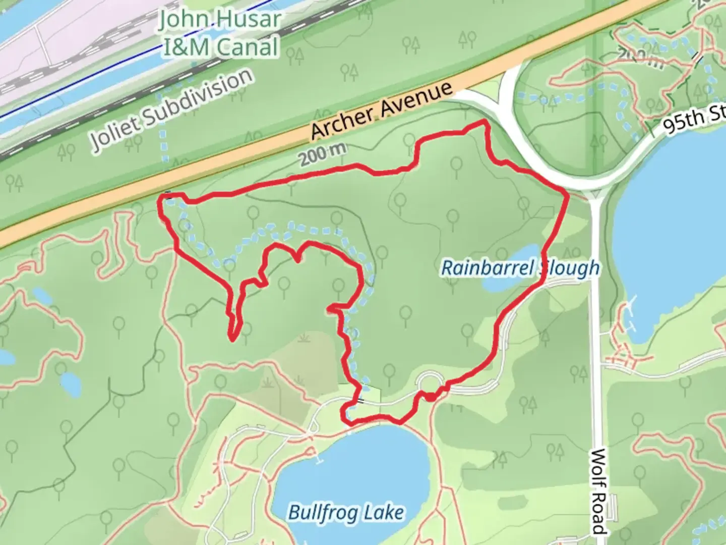 An image depicting the trail Palos Blue Single Track Loop Trail and its surrounding area.