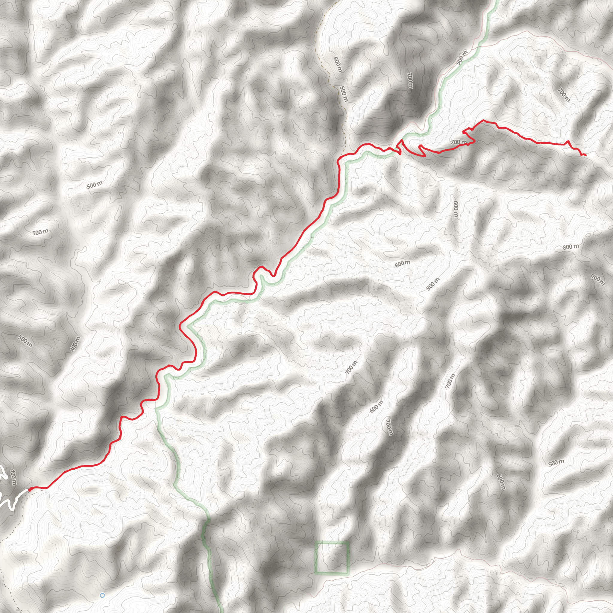 White Elephant Trail mobile static map