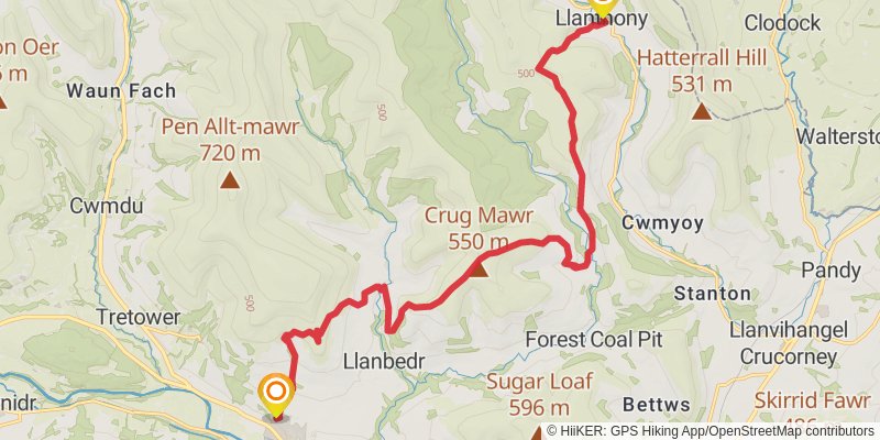 Holyhead to Chepstow Walk stage 28 Map