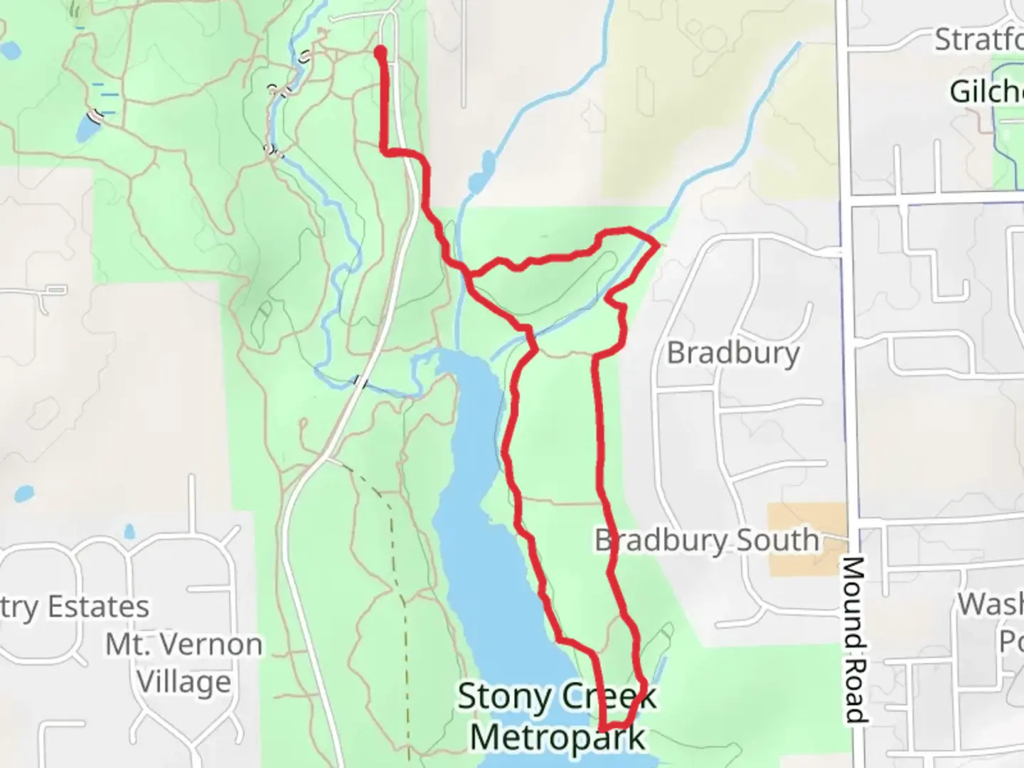 An image depicting the trail East Lake Trails - C D Loop and its surrounding area.