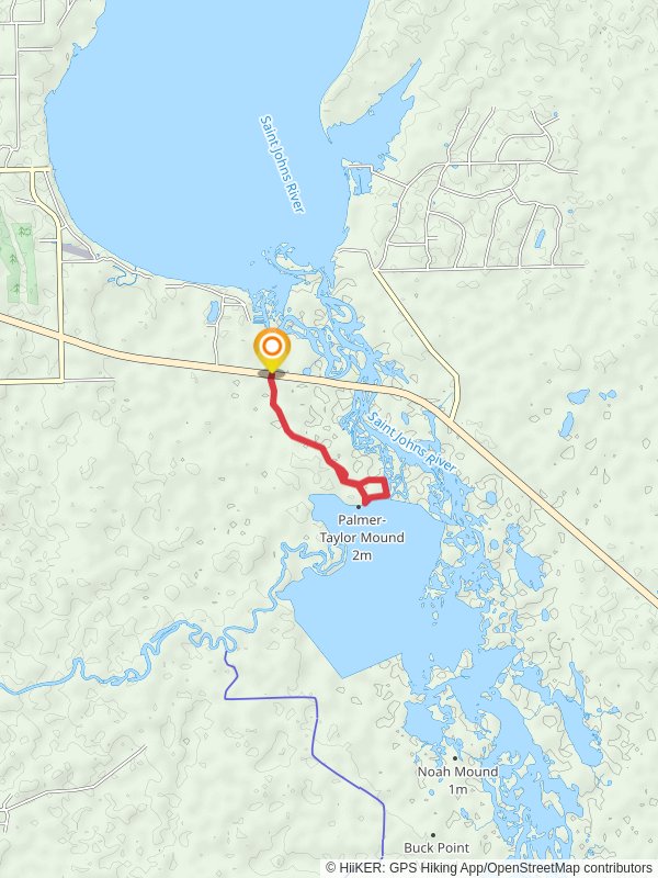 Palmer-Taylor Mound Loop mobile static map
