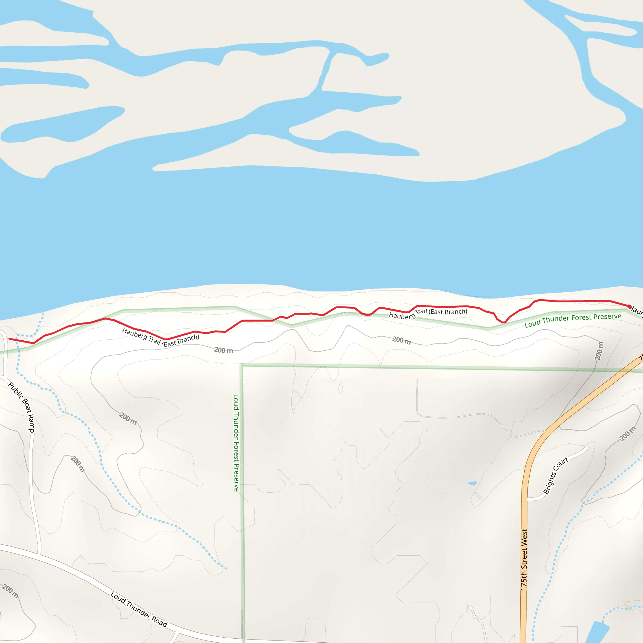 Hauberg Trail - East Branch mobile static map