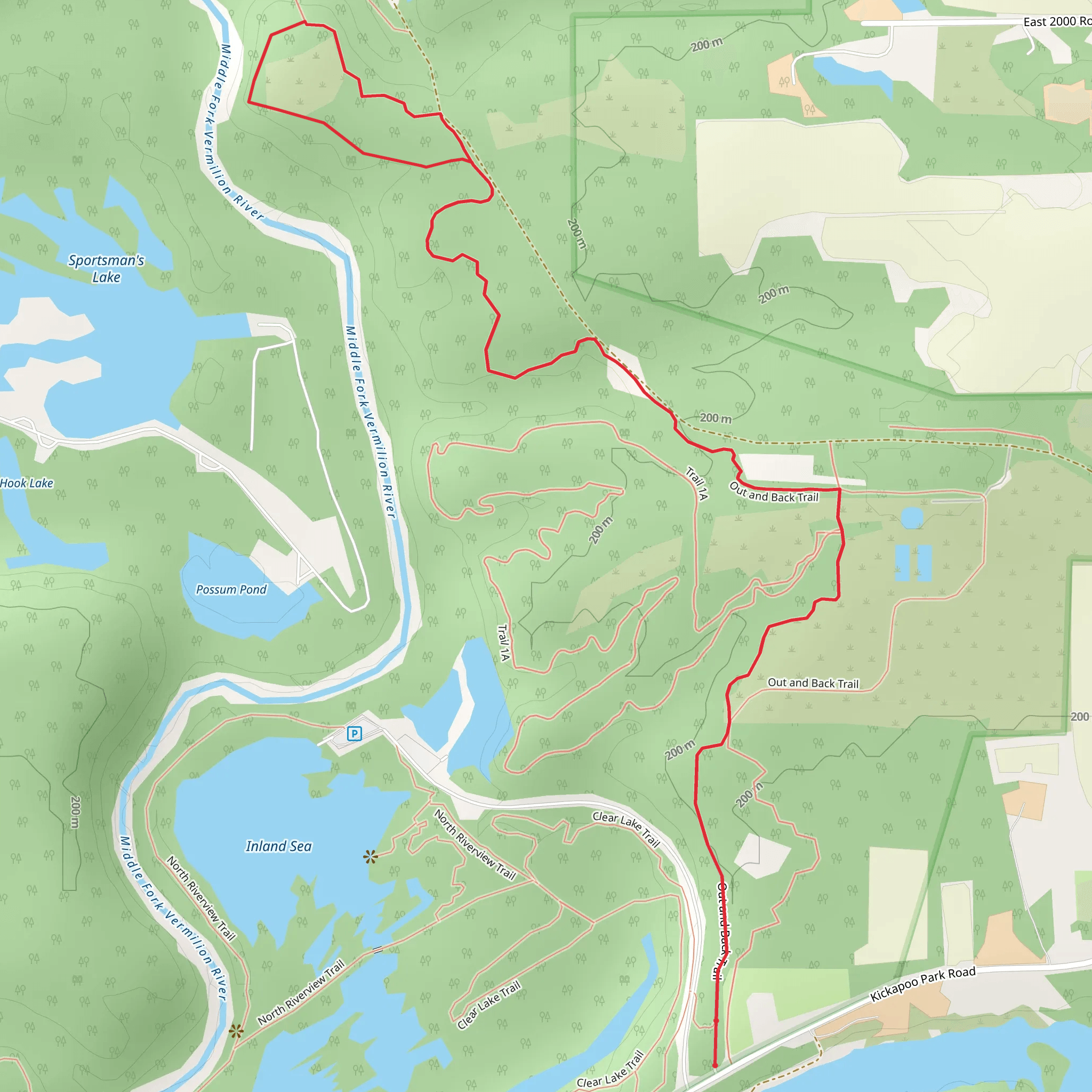 Out and Back Loop Trail from High Lake mobile static map