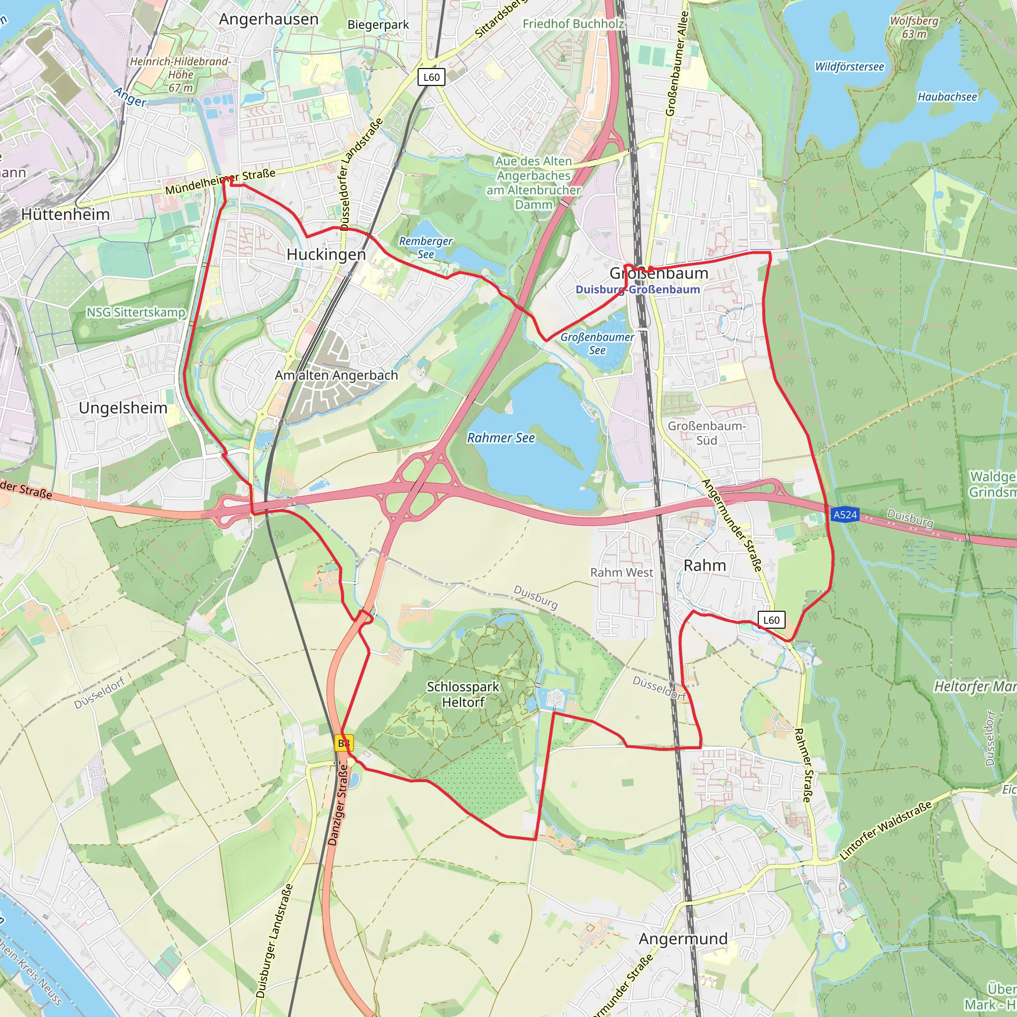 Grossenbaum Loop mobile static map