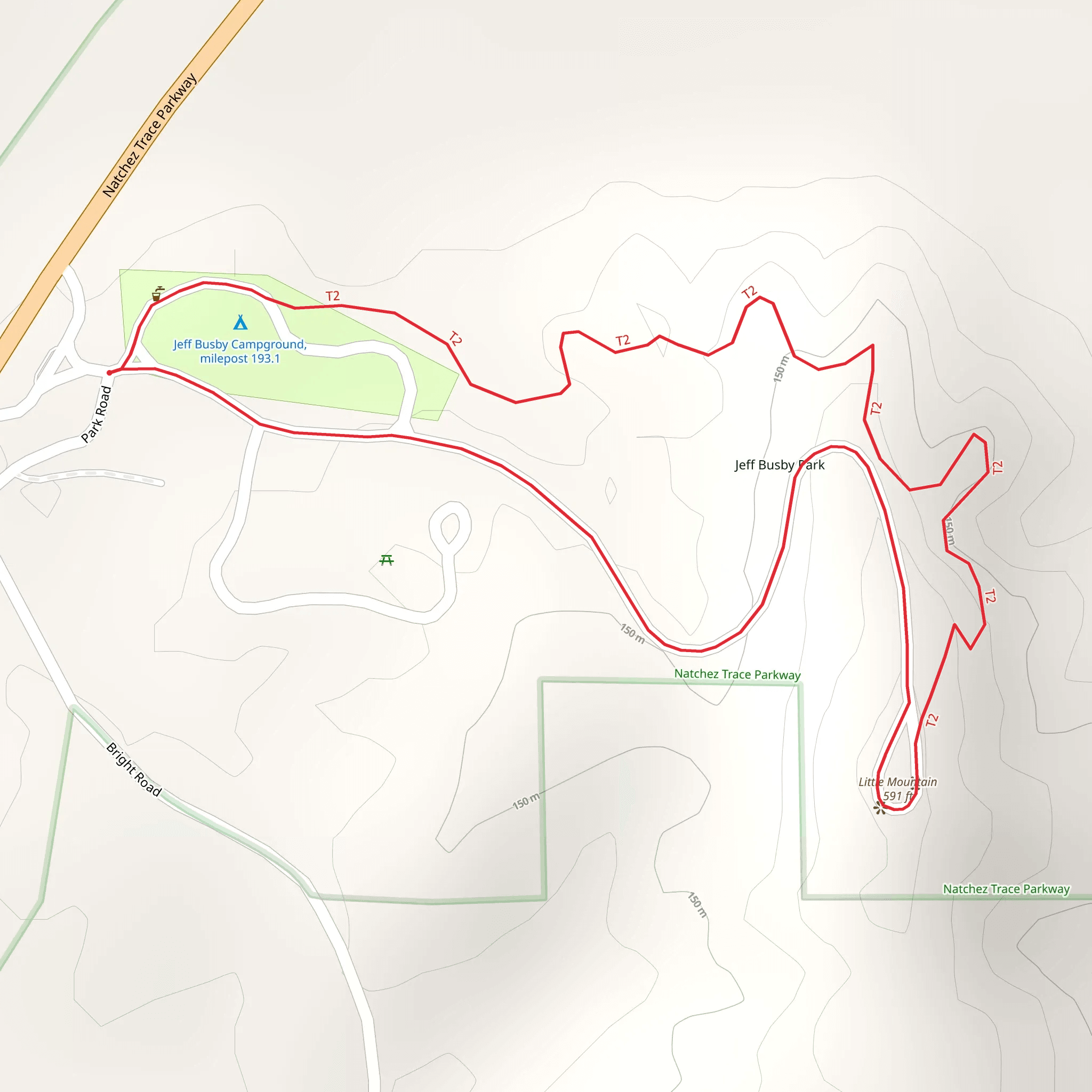 Little Mountain Loop mobile static map