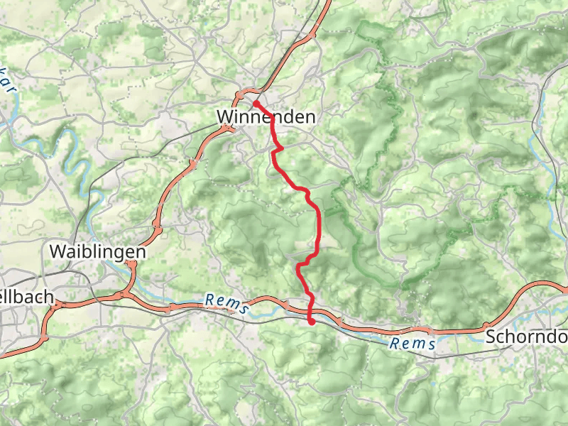 Winnenden to Grunbach Walk