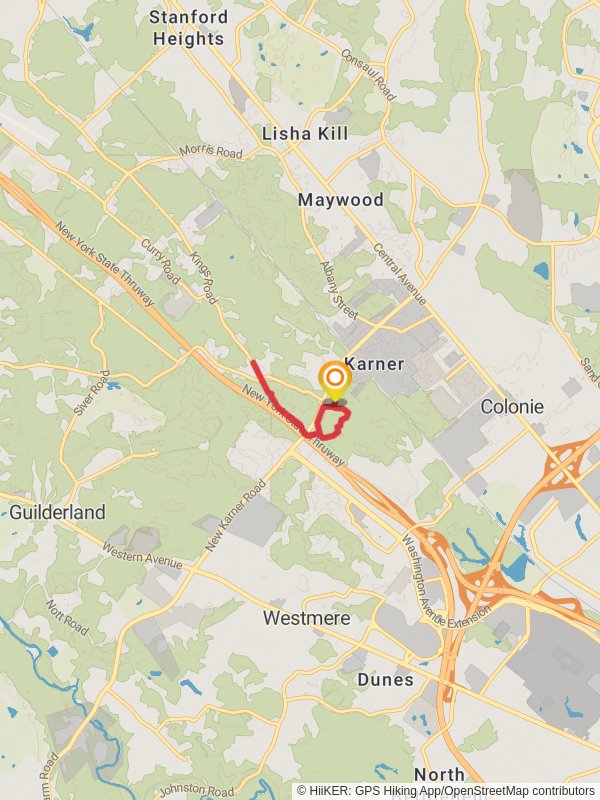 Albany Pine Bush Preserve Loop mobile static map