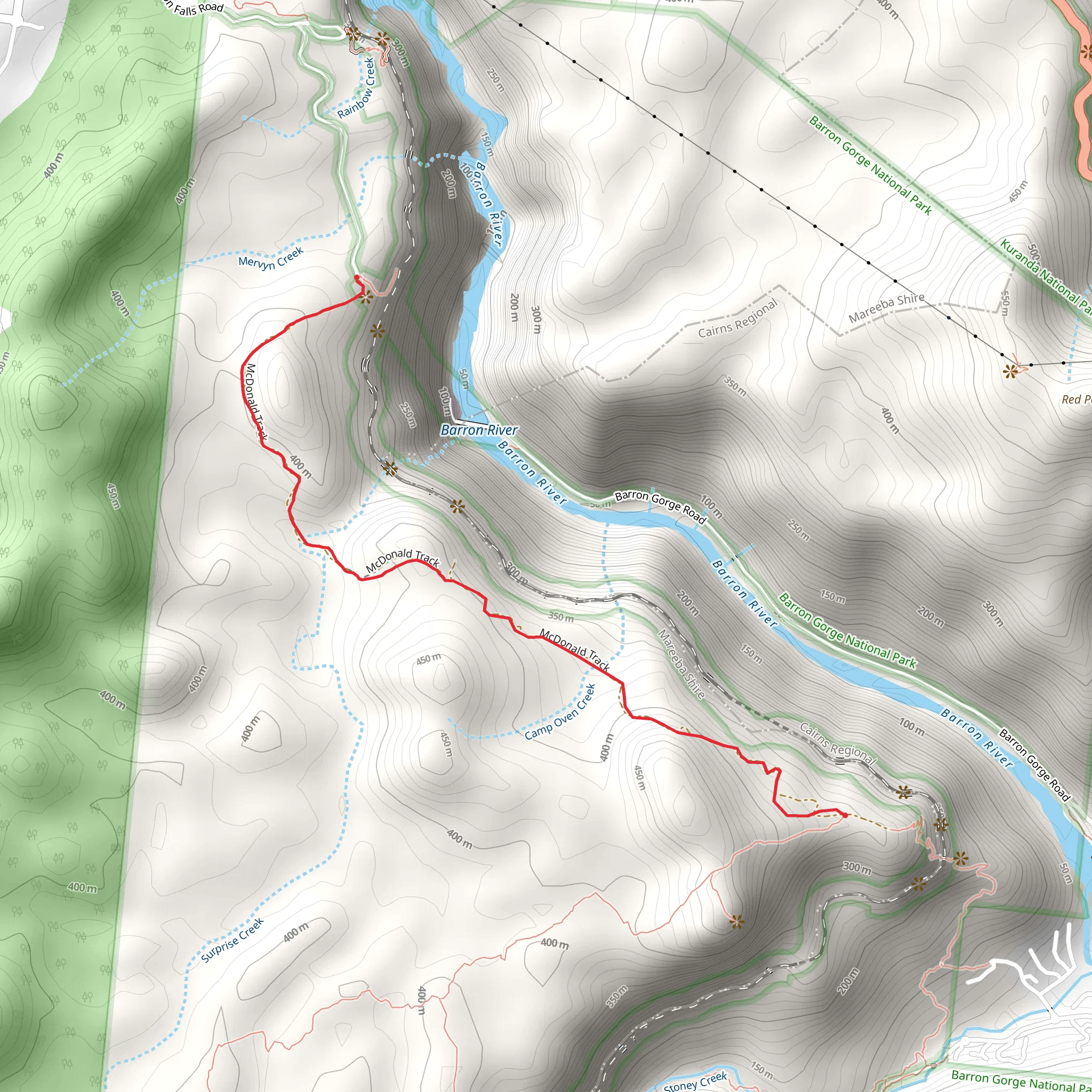 McDonalds Track mobile static map