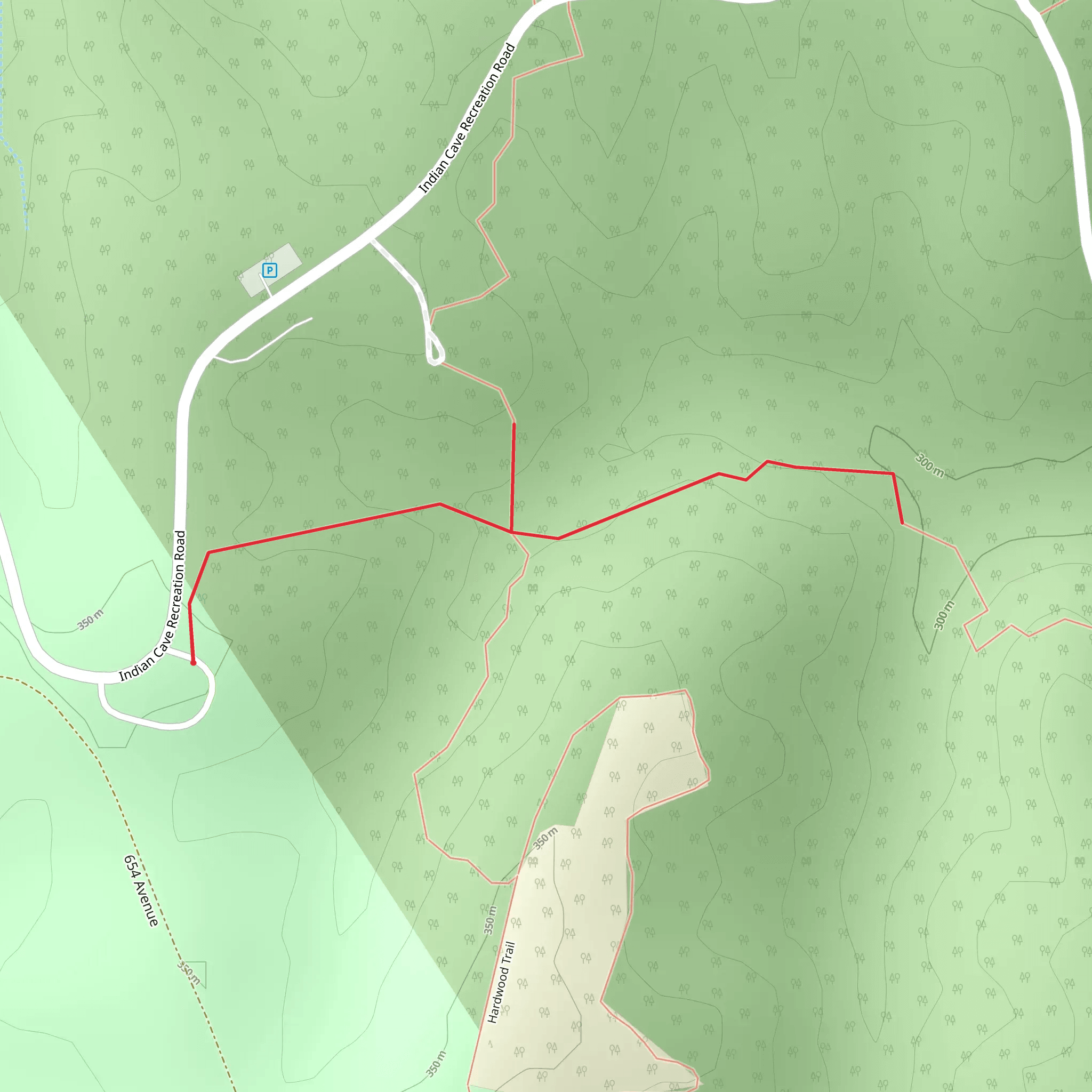 Hardwood Trail mobile static map