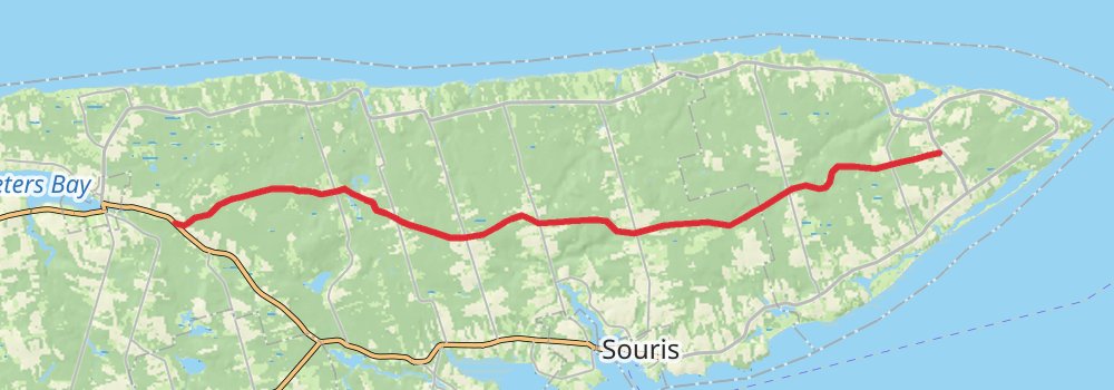 Confederation Trail stage 12 Map