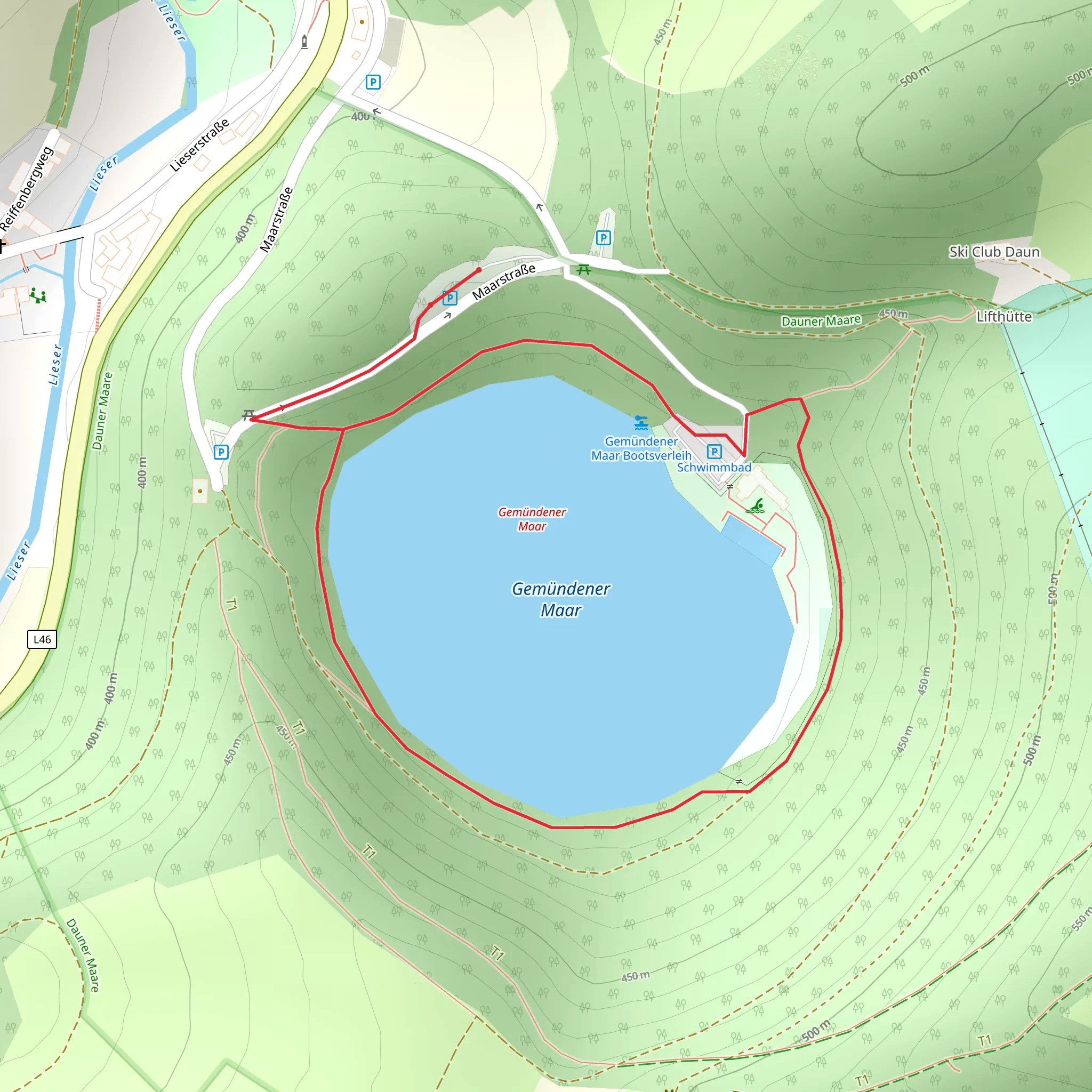 Gemündener Maar Loop mobile static map