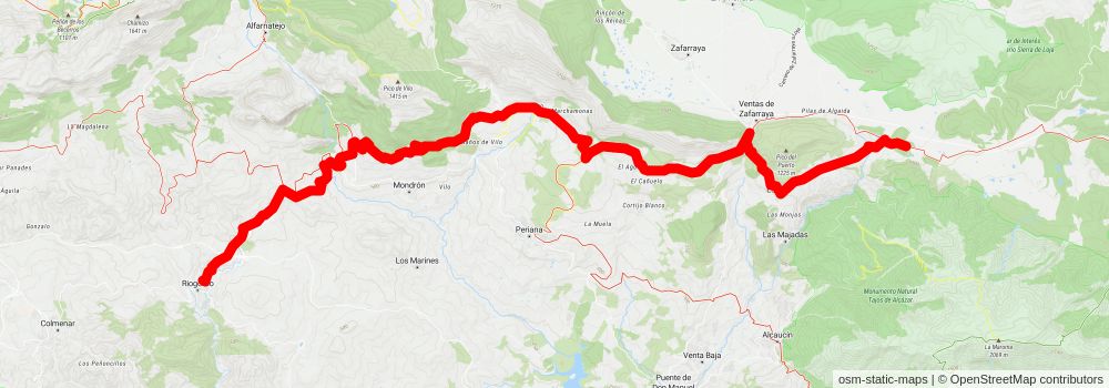 GR 7 - Andalucia stage 42 Map