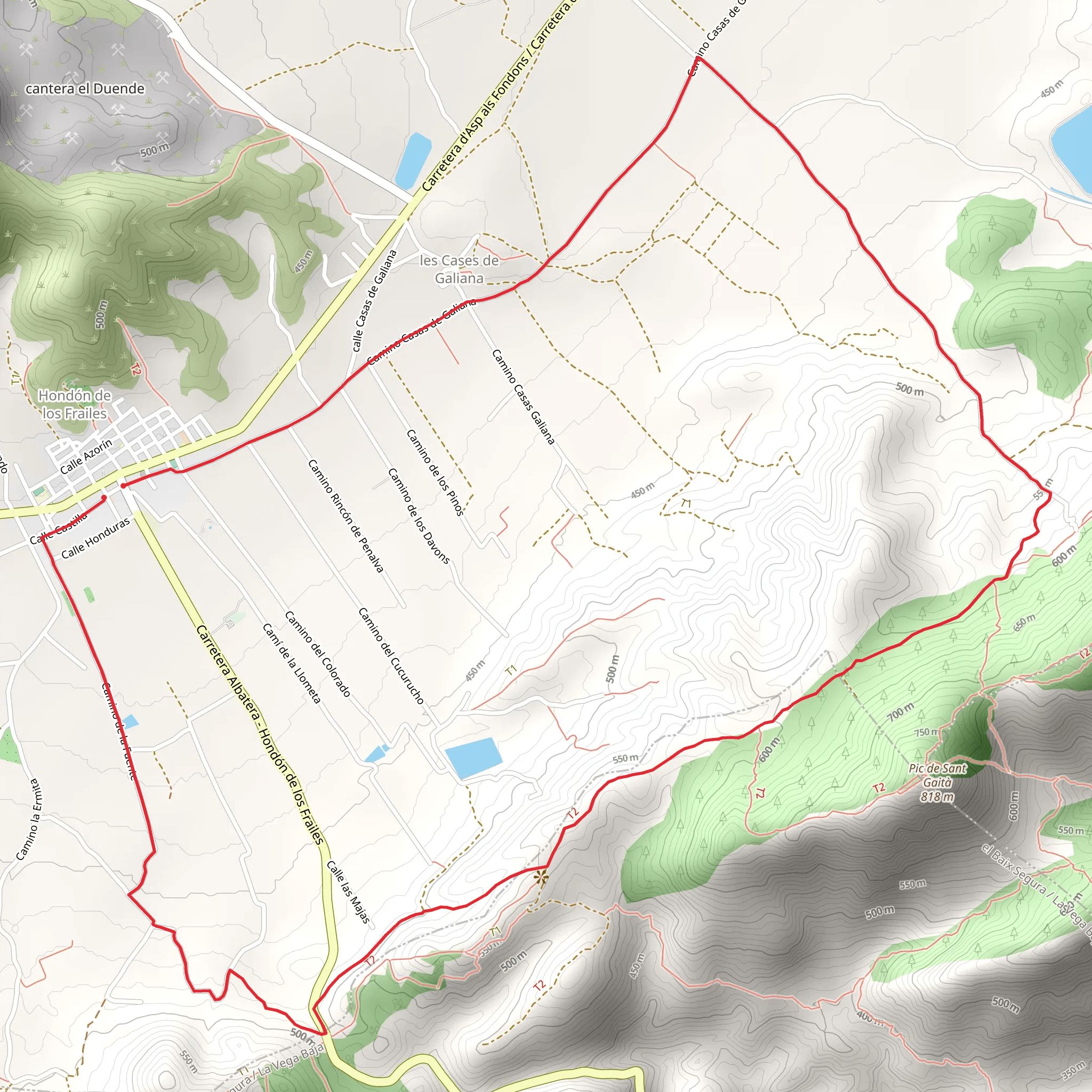 Path of Jaime El Barbudo PR CV 255 mobile static map