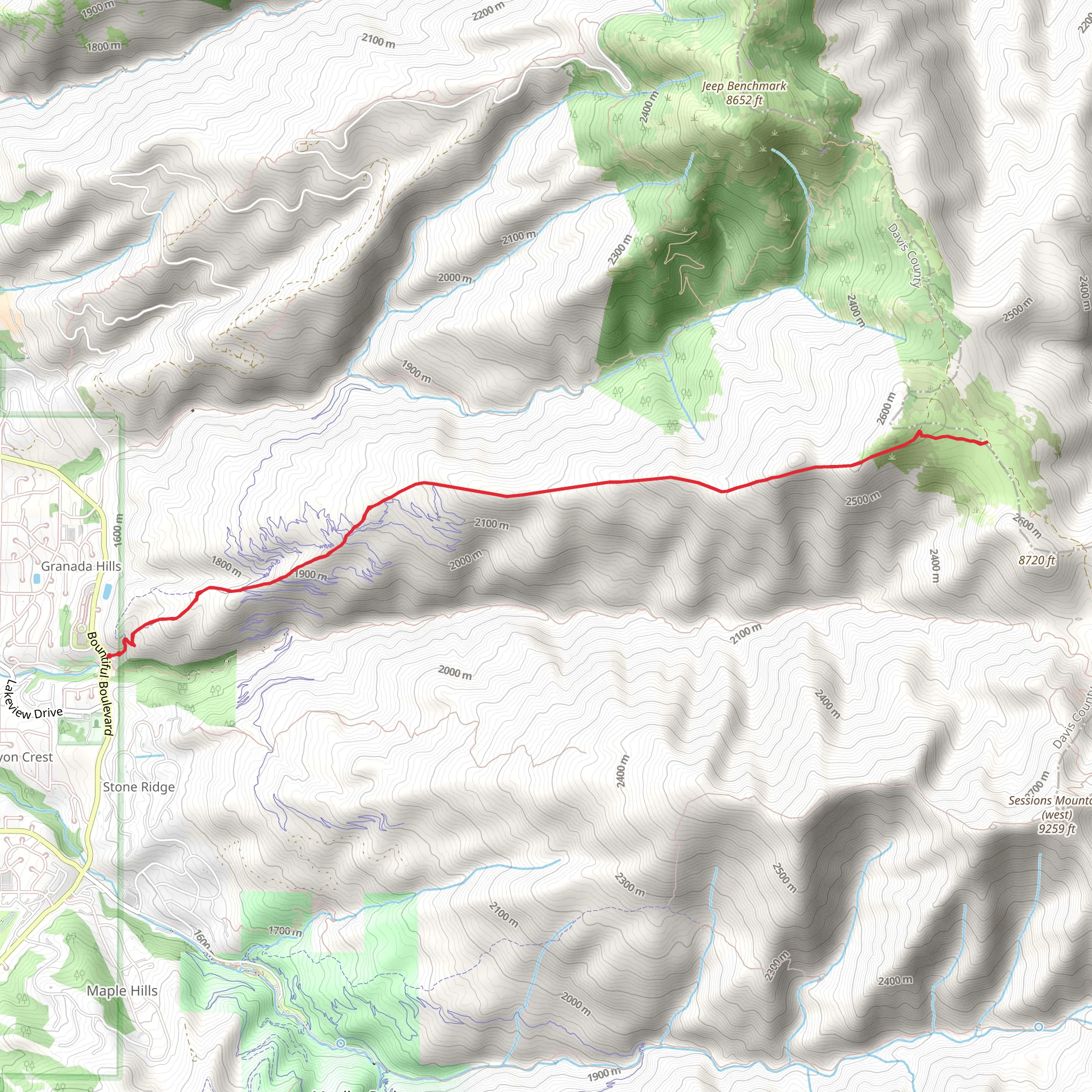 North Holbrook Route mobile static map