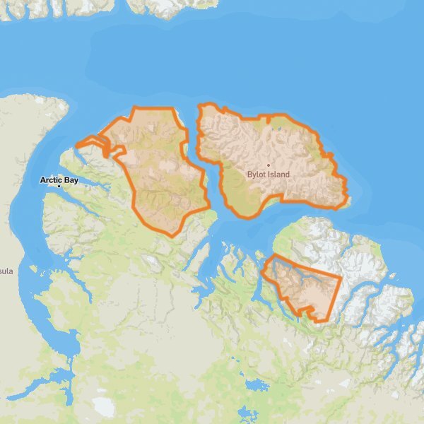 Sirmilik National Park of Canada mobile static map