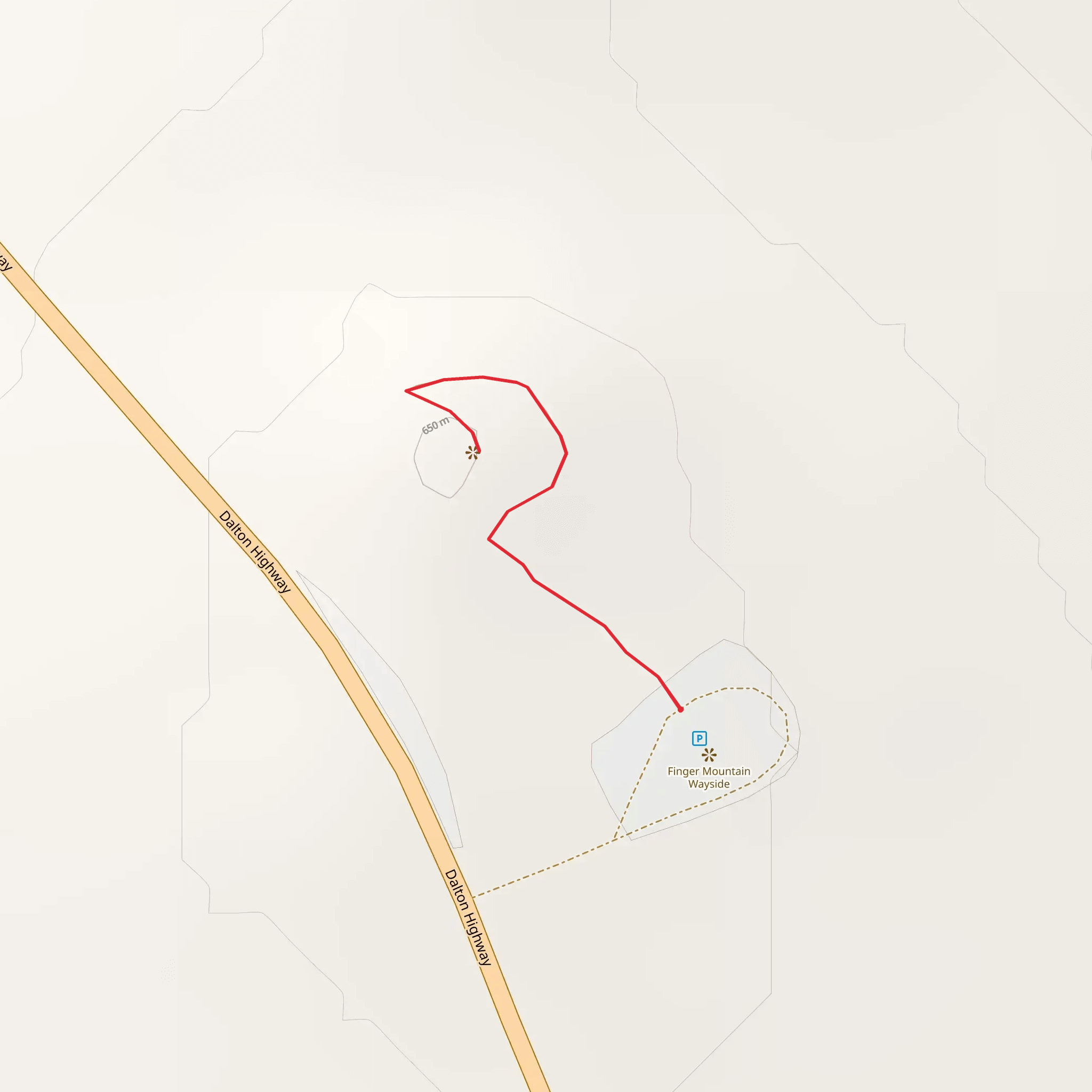 Dalton Highway mobile static map