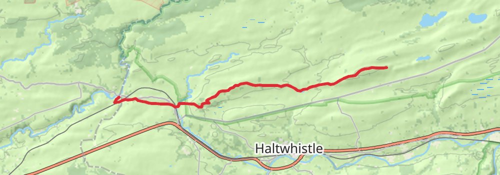 Hadrian’s Wall Path (East to West) 5-Day Moderate Tour (Hillwalk Tours) stage 2 Map