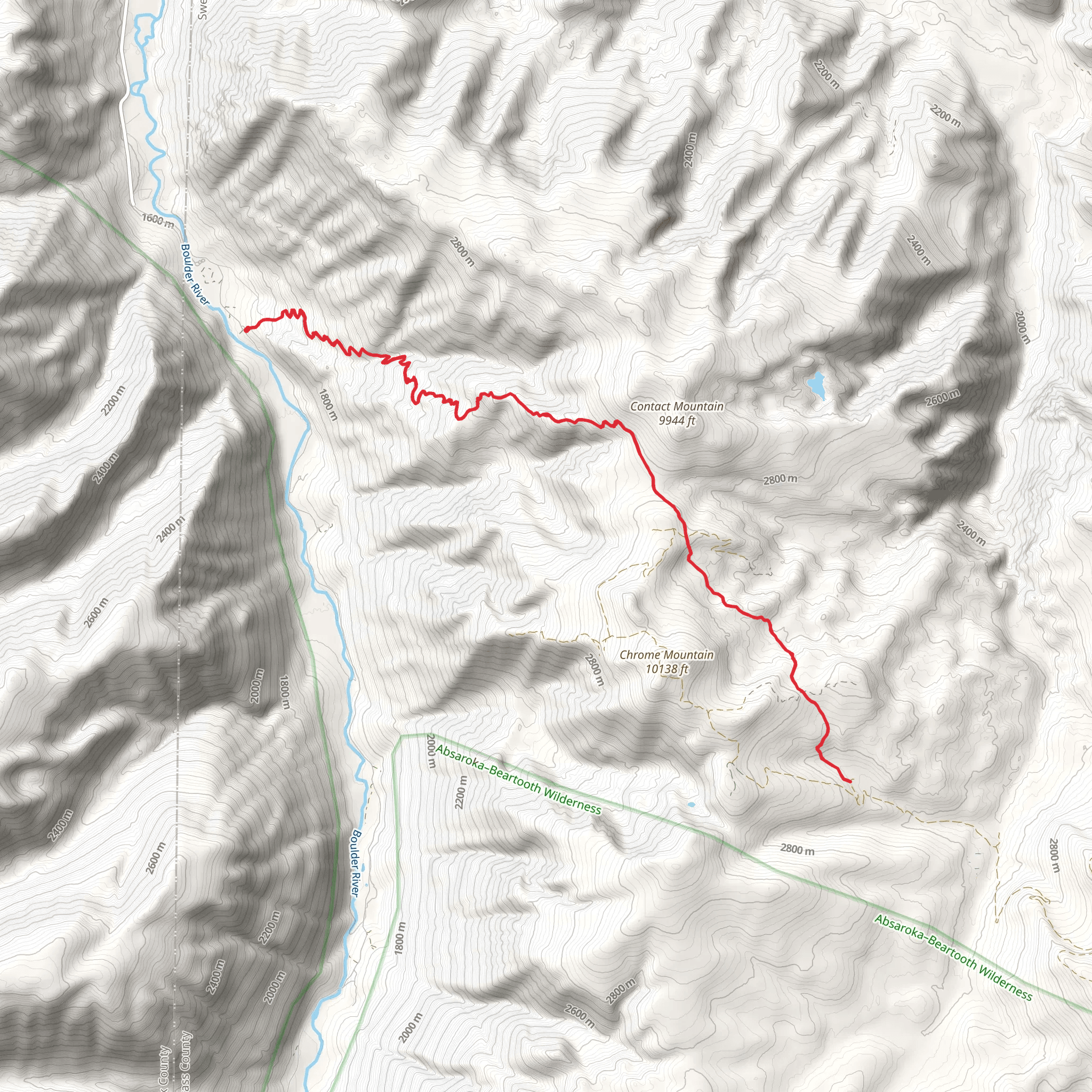 Graham Creek Trail mobile static map