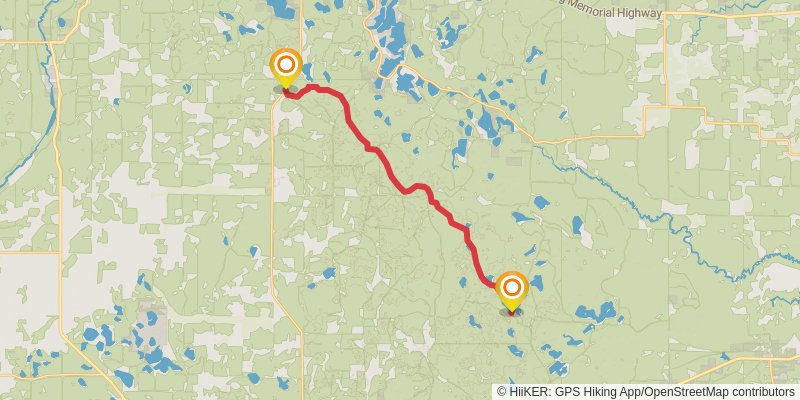 North Country Trail - Wisconsin stage 8 Map