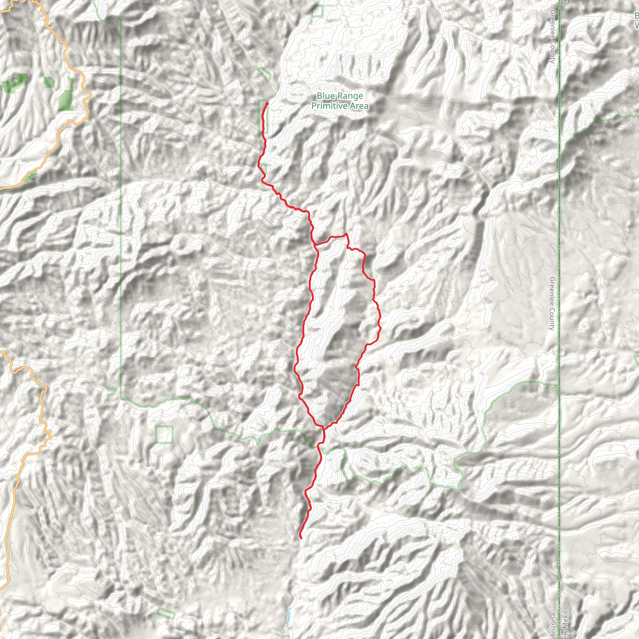 Blue River Trail and Little Dutch Blue Trail mobile static map