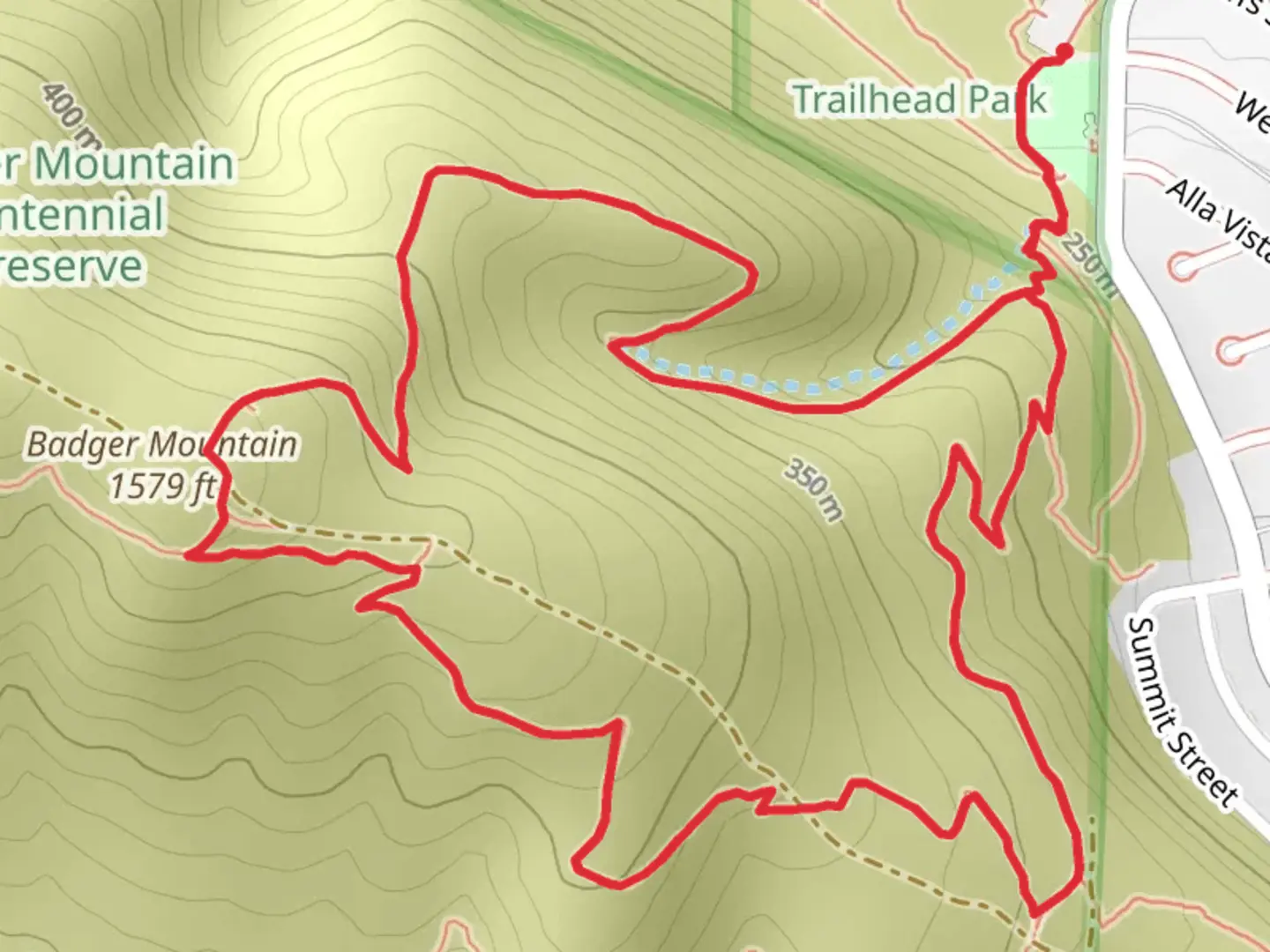 An image depicting the trail Canyon, Skyline and Sagebrush Loop Trail and its surrounding area.