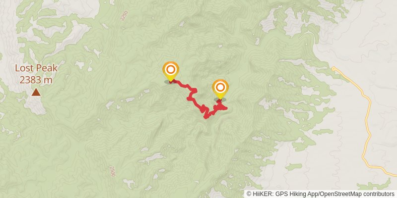 McKittrick Canyon Trail stage 2 Map