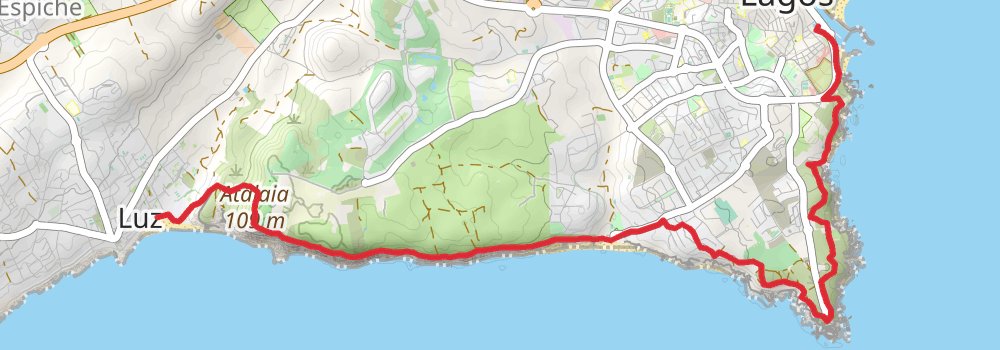 Algarve Coast Golden South-West 7-Day Gentle Tour (Hillwalk Tours) stage 5 Map