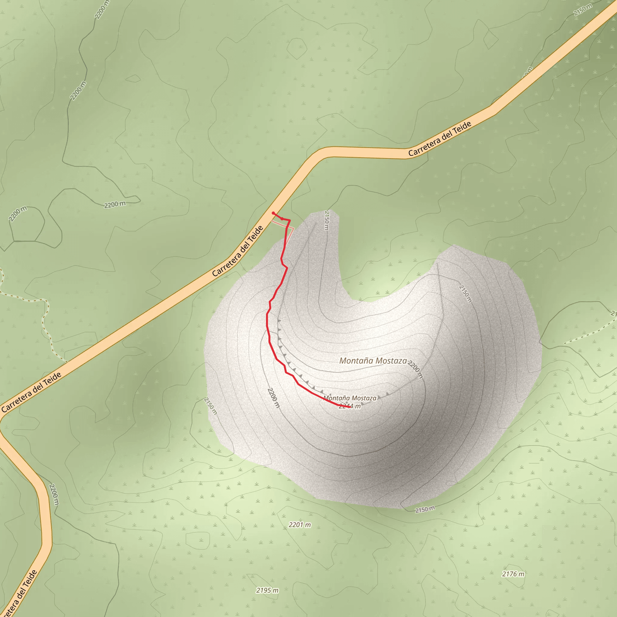 Montaña Mostaza mobile static map