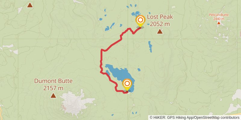 Sky Lakes Traverse stage 3 Map