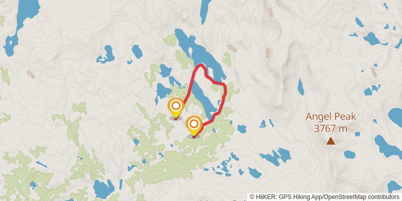 Wind River Highline Traverse alt 1 Map
