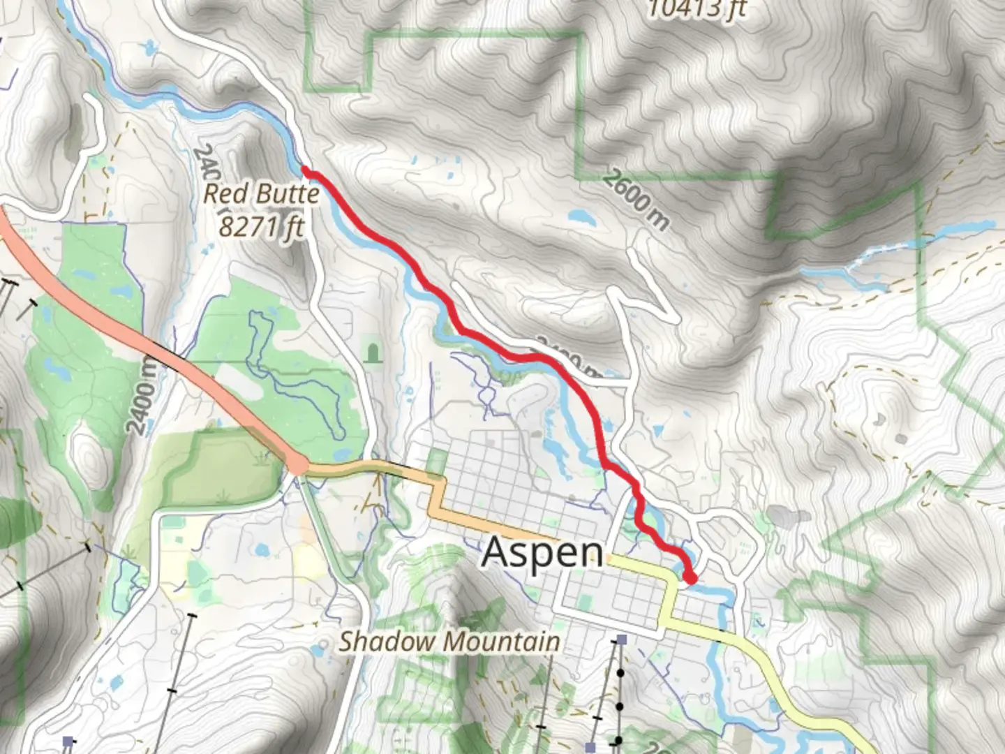 An image depicting the trail Rio Grande Trail Out and Back and its surrounding area.