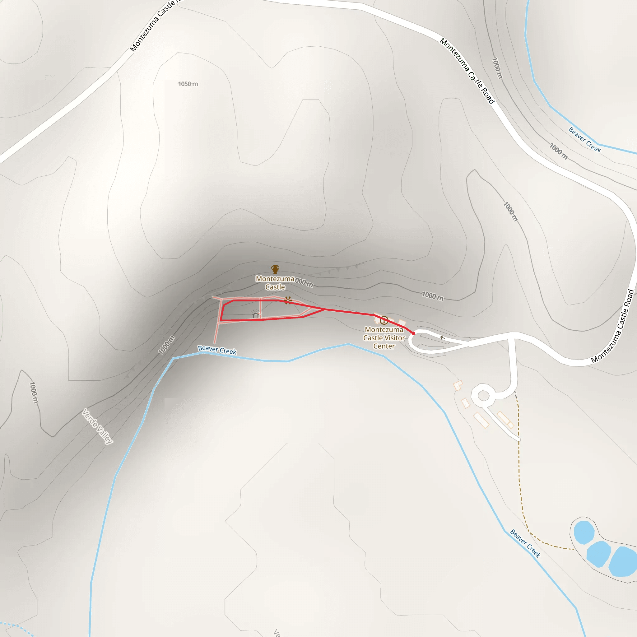 Montezuma Castle Road Loop mobile static map