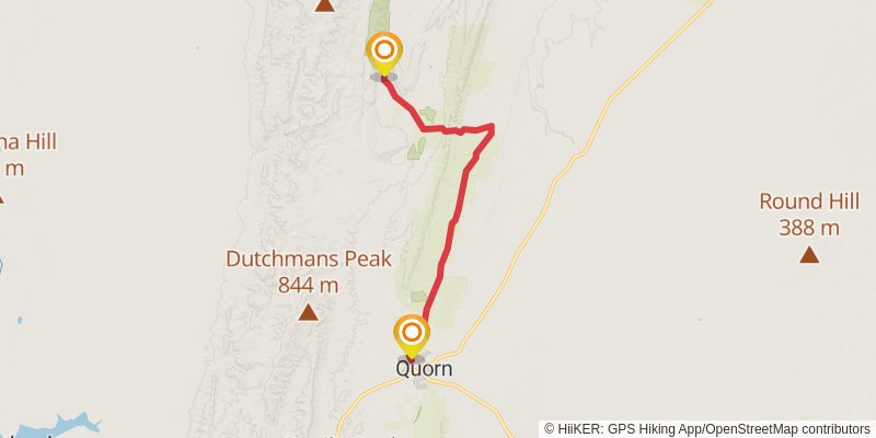 Mawson Trail stage 27 Map