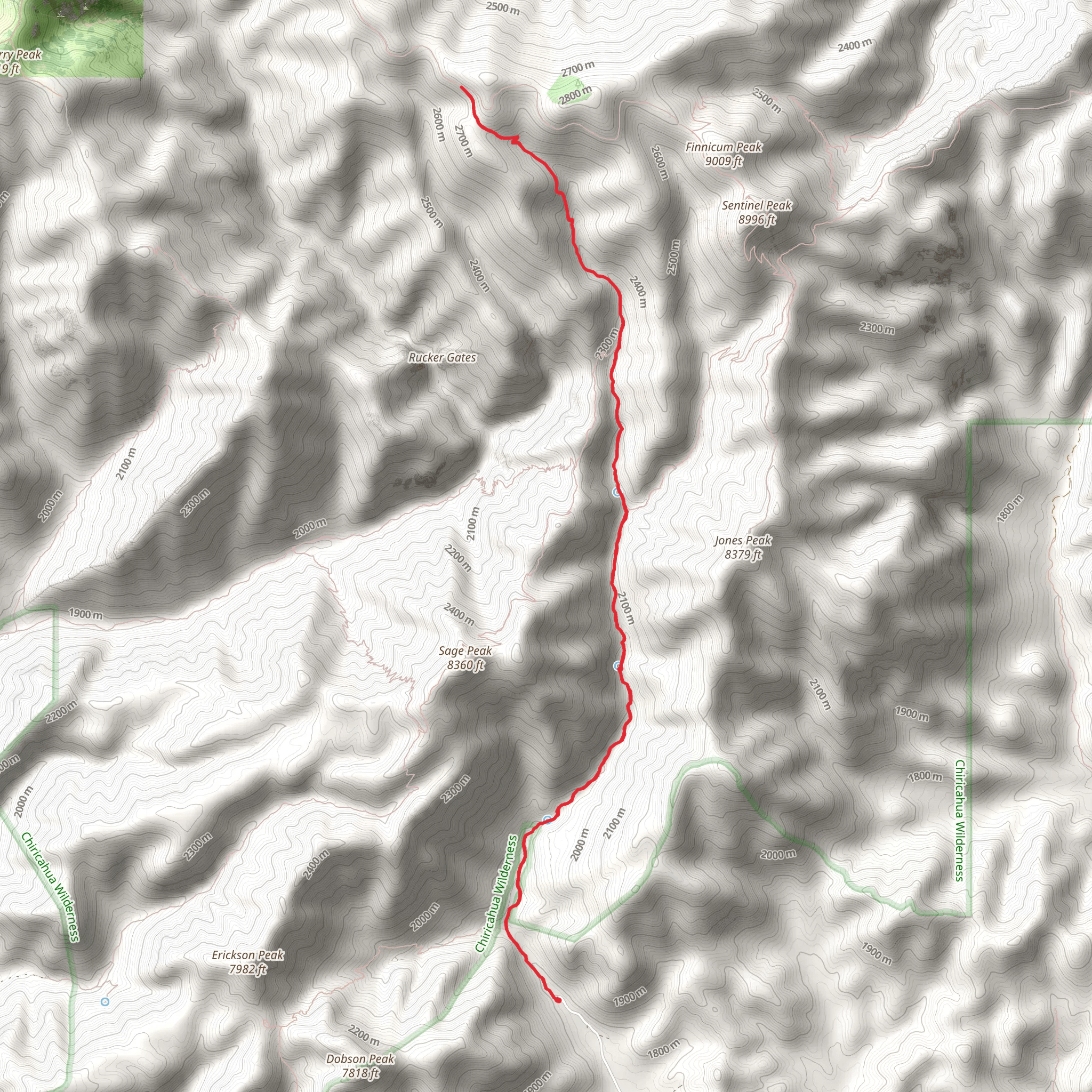 Price Canyon Trail mobile static map
