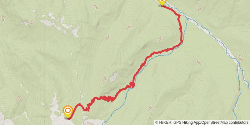 Pacific Crest Trail - Washington stage 39 Map