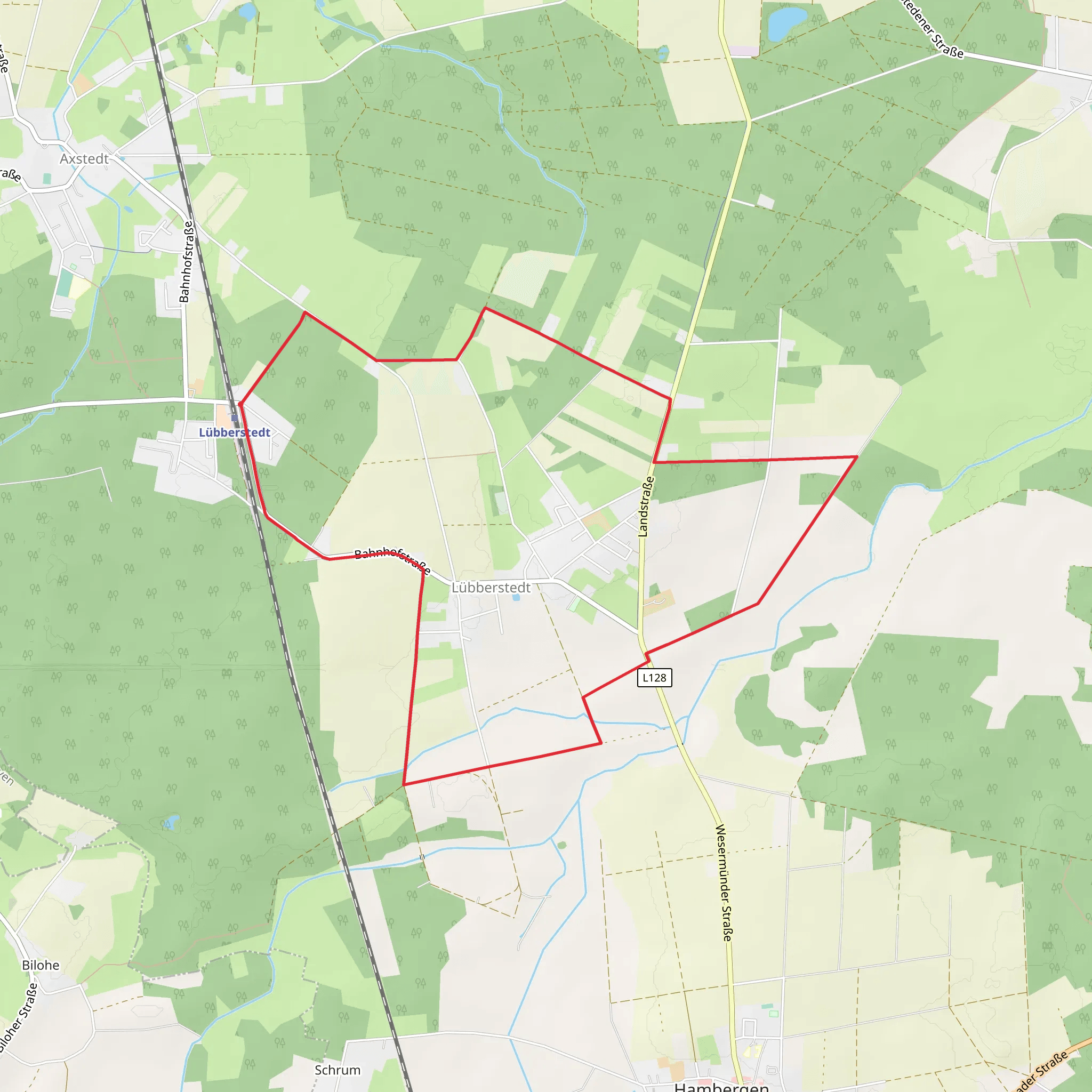 Lübberstedt Loop mobile static map