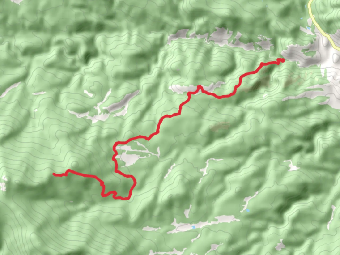 An image depicting the trail Crystal Mountain Trail and its surrounding area.