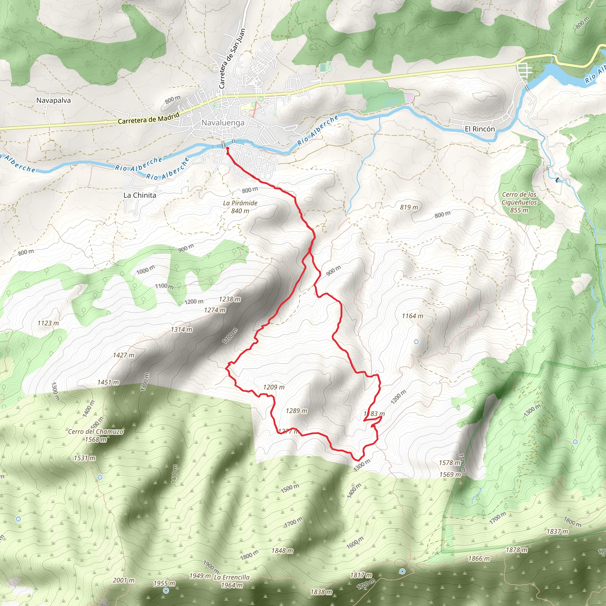 Path of Piedralaves mobile static map