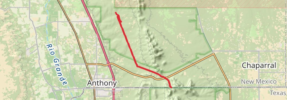 American Perimeter Trail - Southwest Primary stage 76 Map