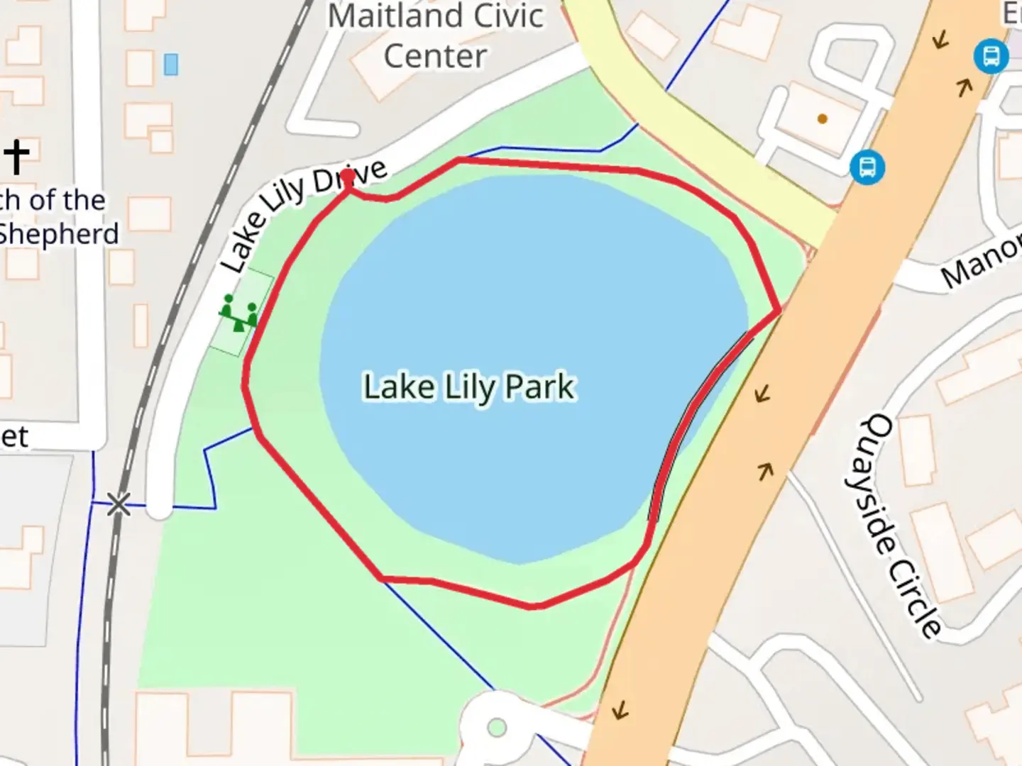 An image depicting the trail Lake Lily Loop and its surrounding area.