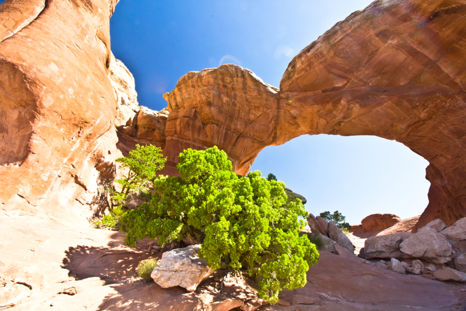 An image depicting the trail Broken Arch Access Trail and its surrounding area.