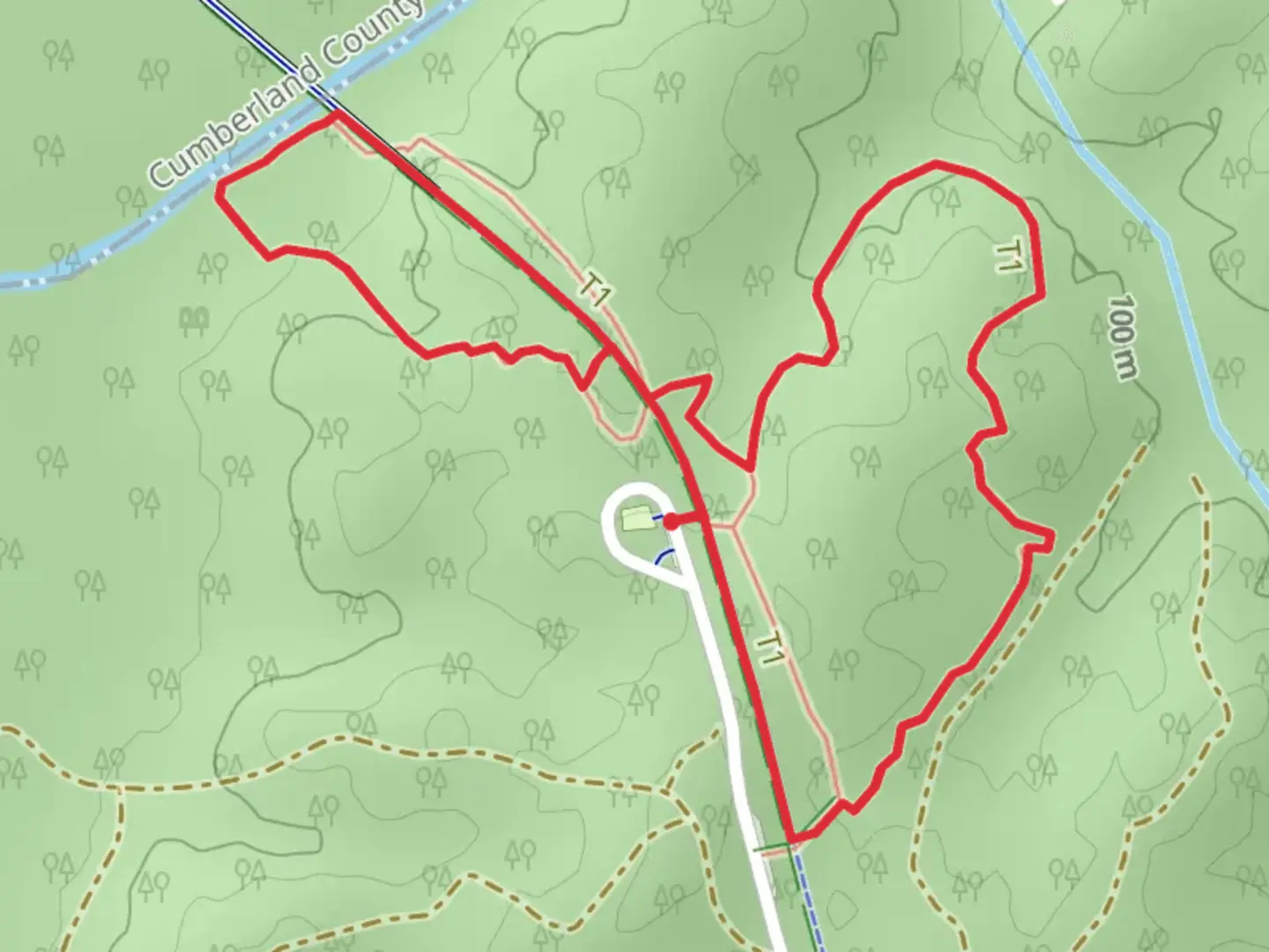 An image depicting the trail High Bridge Loop Trail and its surrounding area.