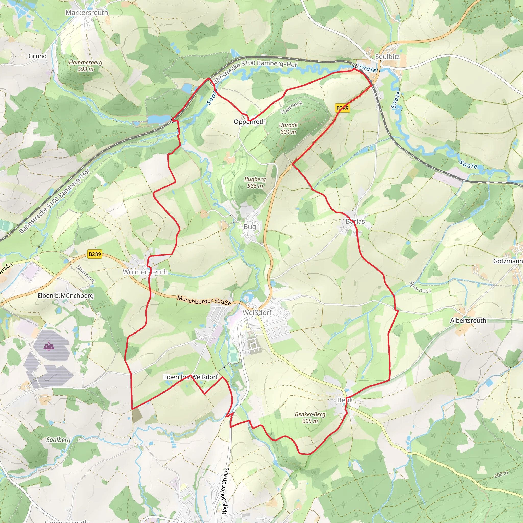 Seulbitz and Weibdorf Loop mobile static map