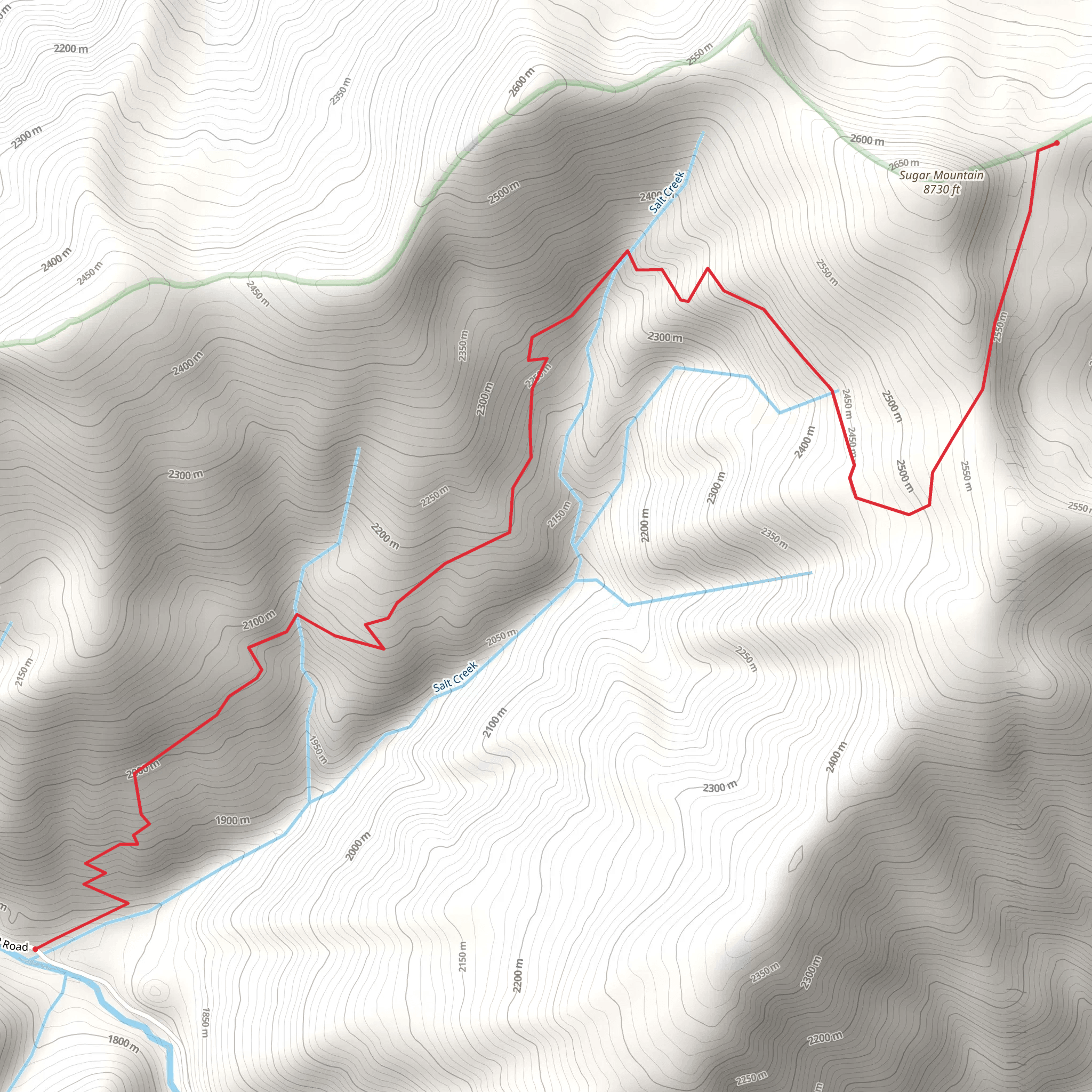 Pack Trail mobile static map