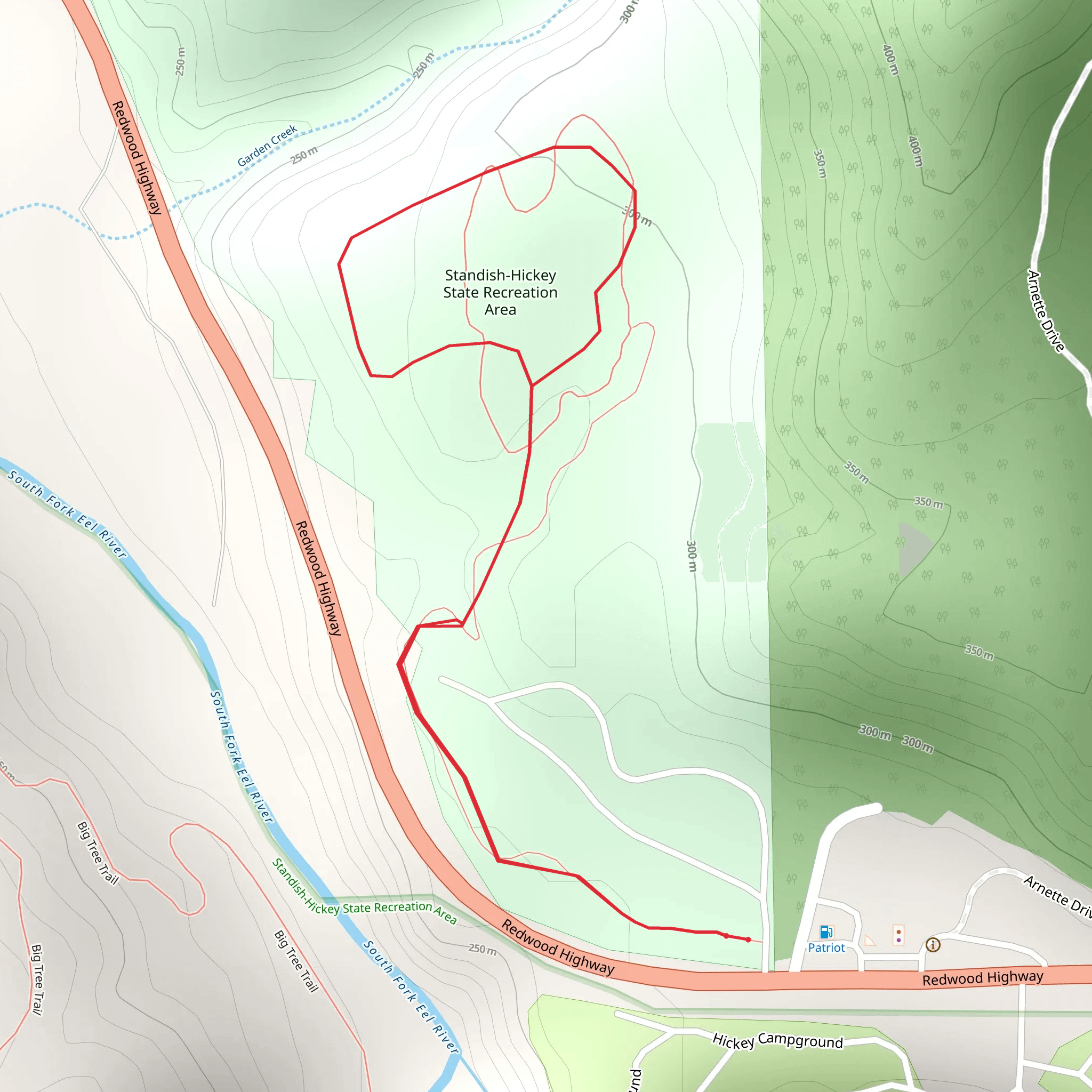 Standish-Hickey State Recreation Area Loop mobile static map